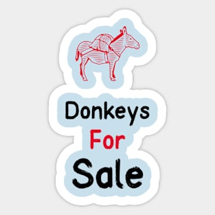 Donkeys for Sale Sticker